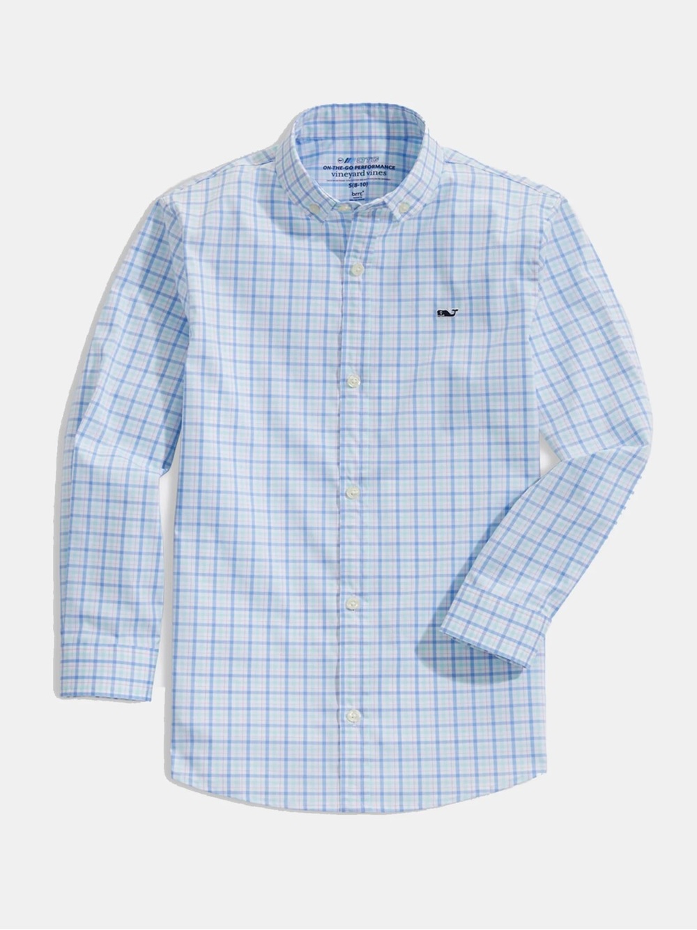 NWT Vineyard Vines Tattersal Whale Shirt
